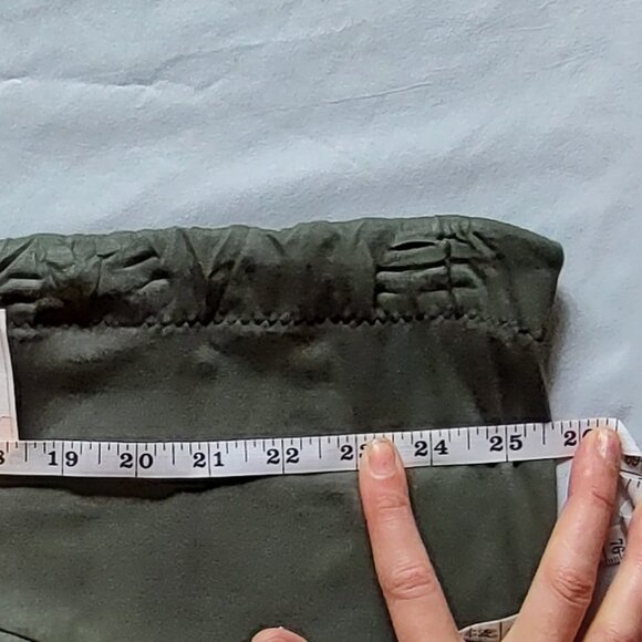 Floor Length Olive Green Maxi Skirt - Picture 3 of 3